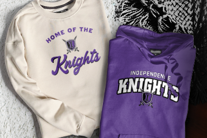 INDEPENDENCE HIGH SCHOOL KNIGHTS Sweatshirts (Option 3) Banner