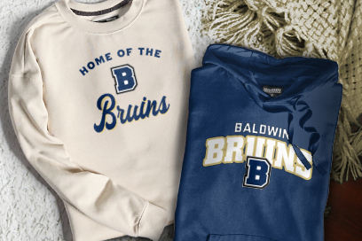 BALDWIN HIGH SCHOOL BRUINS Sweatshirts (Option 3) Banner