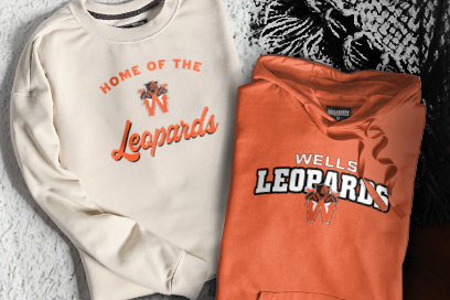 WELLS HIGH SCHOOL LEOPARDS Sweatshirts (Option 3) Banner