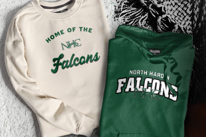 NORTH HARDIN CHRISTIAN Falcons Sweatshirts (Option 3) Banner