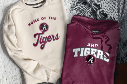 ARP HIGH SCHOOL TIGERS Sweatshirts (Option 3) Banner