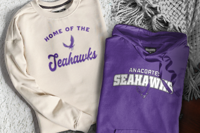 ANACORTES HIGH SCHOOL SEAHAWKS Sweatshirts (Option 3) Banner