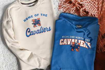 RICHLAND NORTHEAST HIGH SCHOOL CAVALIERS Sweatshirts (Option 3) Banner