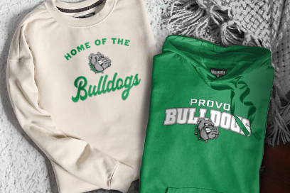 PROVO HIGH SCHOOL BULLDOGS Sweatshirts (Option 3) Banner