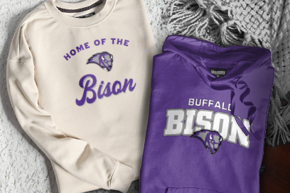 BUFFALO HIGH SCHOOL BISON Sweatshirts (Option 3) Banner