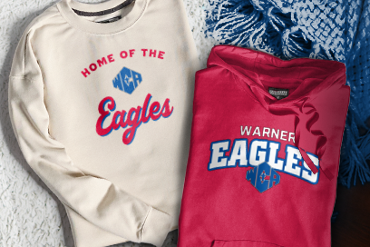 WARNER CHRISTIAN ACADEMY EAGLES Sweatshirts (Option 3) Banner
