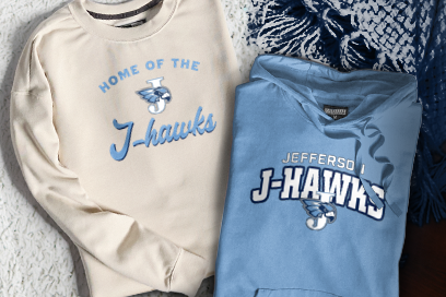 JEFFERSON SENIOR HIGH SCHOOL J-HAWKS Sweatshirts (Option 3) Banner