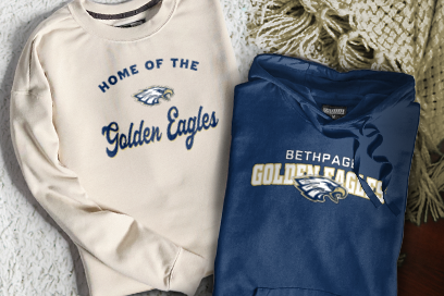 BETHPAGE HIGH SCHOOL GOLDEN EAGLES Sweatshirts (Option 3) Banner
