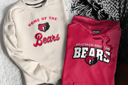 BRADSHAW MOUNTAIN HIGH SCHOOL BEARS Sweatshirts (Option 3) Banner