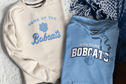 BRETHREN HIGH SCHOOL BOBCATS Sweatshirts (Option 3) Banner