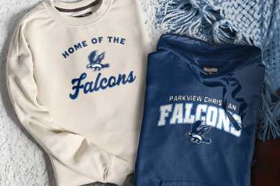 PARKVIEW CHRISTIAN ACADEMY FALCONS Sweatshirts (Option 3) Banner