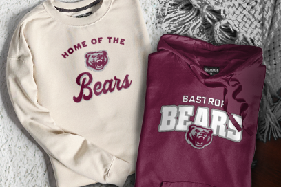 BASTROP HIGH SCHOOL BEARS Sweatshirts (Option 3) Banner