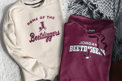 JORDAN HIGH SCHOOL BEETDIGGERS Sweatshirts (Option 3) Banner
