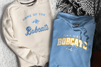 SKY VIEW HIGH SCHOOL BOBCATS Sweatshirts (Option 3) Banner