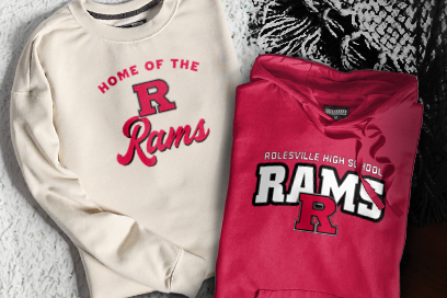 Rolesville High School Rams Sweatshirts (Option 3) Banner