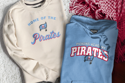 PICKENS ACADEMY PIRATES Sweatshirts (Option 3) Banner