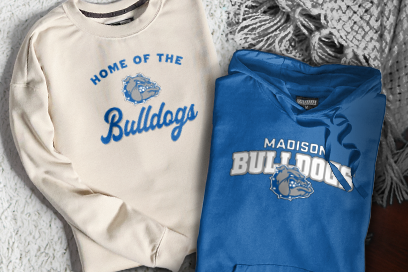 MADISON JUNIOR SENIOR HIGH SCHOOL BULLDOGS Sweatshirts (Option 3) Banner