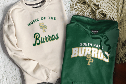 SOUTH PARK HIGH SCHOOL BURROS Sweatshirts (Option 3) Banner
