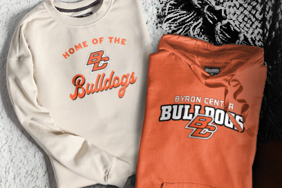 BYRON CENTER HIGH SCHOOL BULLDOGS Sweatshirts (Option 3) Banner
