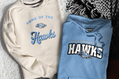 Hutchison High School Hawks Sweatshirts (Option 3) Banner