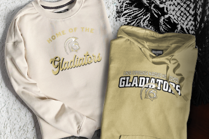 LINDA ESPERANZA MARQUEZ HIGH SCHOOL GLADIATORS Sweatshirts (Option 3) Banner