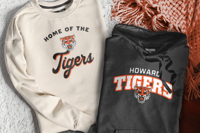 HOWARD HIGH SCHOOL TIGERS Sweatshirts (Option 3) Banner