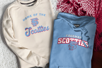 FREEMAN HIGH SCHOOL SCOTTIES Sweatshirts (Option 3) Banner