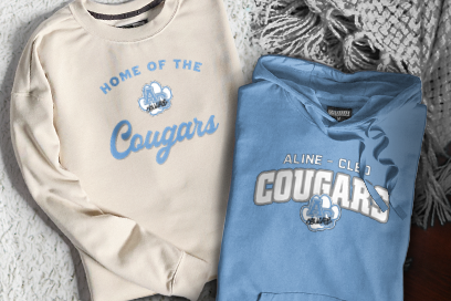 ALINE-CLEO HIGH SCHOOL COUGARS Sweatshirts (Option 3) Banner