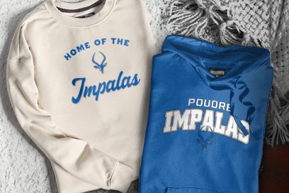 POUDRE HIGH SCHOOL IMPALAS Sweatshirts (Option 3) Banner