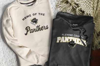 FLEMING COUNTY HIGH SCHOOL PANTHERS Sweatshirts (Option 3) Banner