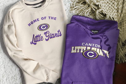 CANTON HIGH SCHOOL LITTLE GIANTS Sweatshirts (Option 3) Banner