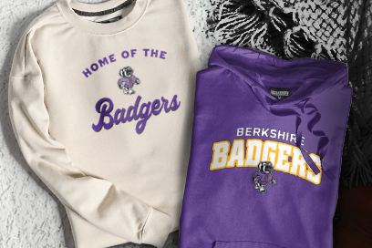 BERKSHIRE HIGH SCHOOL BADGERS Sweatshirts (Option 3) Banner
