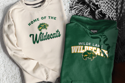 WILDE LAKE HIGH SCHOOL WILDECATS Sweatshirts (Option 3) Banner