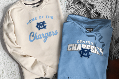 CENTRAL HIGH SCHOOL CHARGERS Sweatshirts (Option 3) Banner