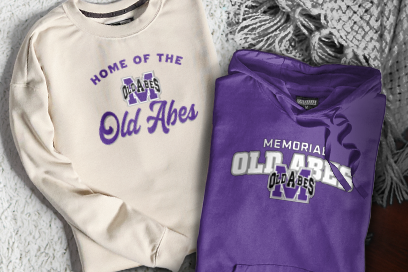 MEMORIAL HIGH SCHOOL OLD ABES Sweatshirts (Option 3) Banner