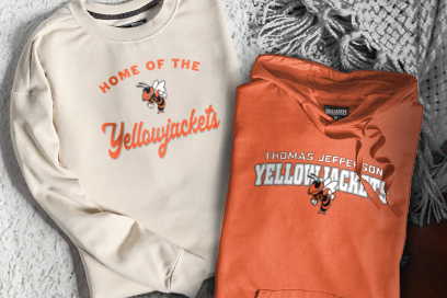 THOMAS JEFFERSON HIGH SCHOOL YELLOWJACKETS Sweatshirts (Option 3) Banner
