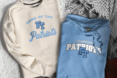 TOWNSHIP HIGH SCHOOL PATRIOTS Sweatshirts (Option 3) Banner