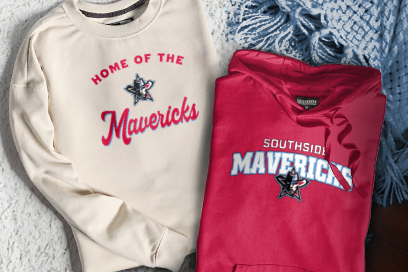 SOUTHSIDE SENIOR HIGH SCHOOL MAVERICKS Sweatshirts (Option 3) Banner