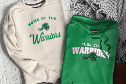 TUBA CITY HIGH SCHOOL WARRIORS Sweatshirts (Option 3) Banner