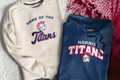 NORRIS HIGH SCHOOL TITANS Sweatshirts (Option 3) Banner