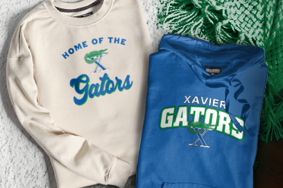 XAVIER COLLEGE PREP Gators Sweatshirts (Option 3) Banner