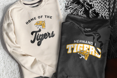 HERNANDO HIGH SCHOOL TIGERS Sweatshirts (Option 3) Banner