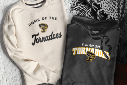 FAIRMONT HIGH SCHOOL TORNADOES Sweatshirts (Option 3) Banner