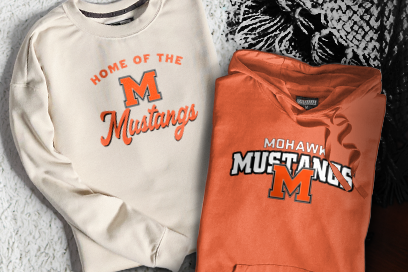 MOHAWK HIGH SCHOOL Mustangs Sweatshirts (Option 3) Banner