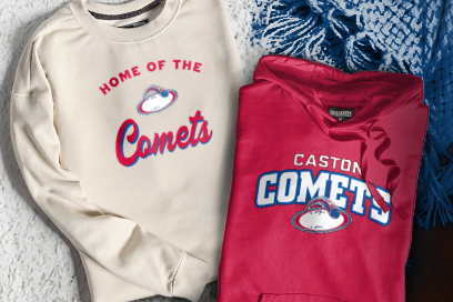 CASTON HIGH SCHOOL COMETS Sweatshirts (Option 3) Banner