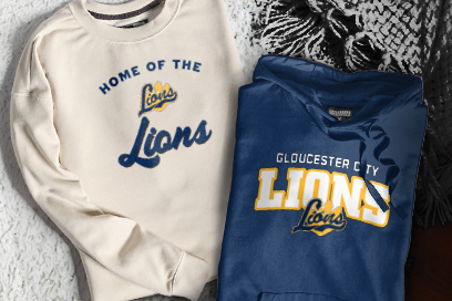 GLOUCESTER CITY HIGH SCHOOL LIONS Sweatshirts (Option 3) Banner