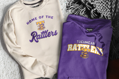 TUCUMCARI HIGH SCHOOL RATTLERS Sweatshirts (Option 3) Banner