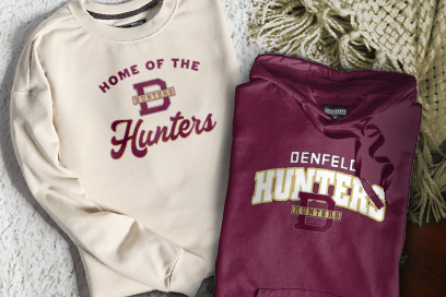 DENFELD HIGH SCHOOL HUNTERS Sweatshirts (Option 3) Banner