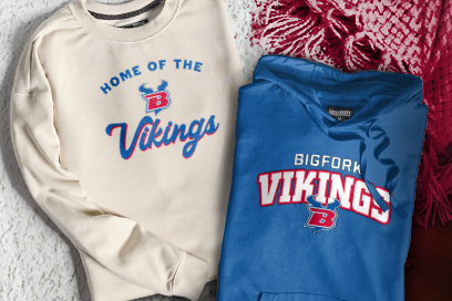 BIGFORK HIGH SCHOOL VIKINGS Sweatshirts (Option 3) Banner