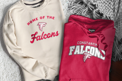 CONSTANTINE HIGH SCHOOL FALCONS Sweatshirts (Option 3) Banner
